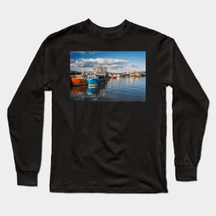 Stranraer Harbour and Fishing Boats Photograph Dumfries and Galloway Long Sleeve T-Shirt